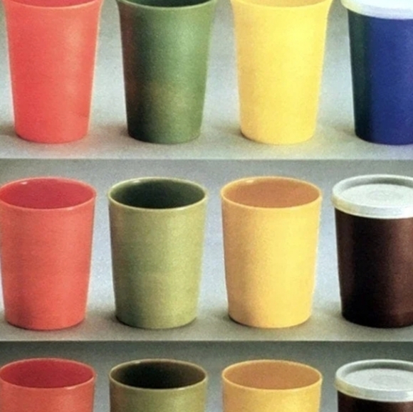 Vtg {4} Tupperware Tumbler Seal Lids 296 *Set of 4* *4 Pack* - Picture 15 of 16